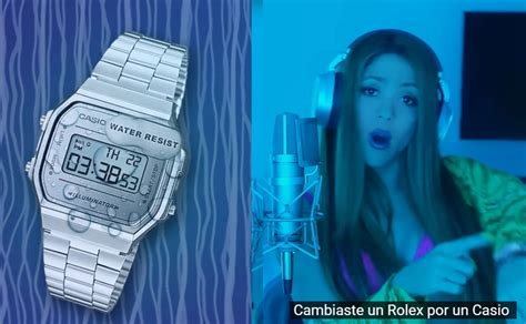 cambiare un rolex por un casio|shakira cambio de rolex.